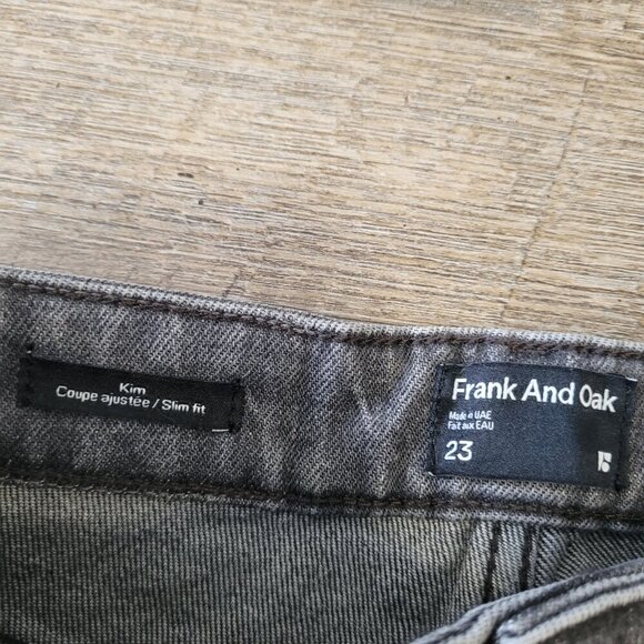 NWT FRANK AND OAK | Kim Slim Fit Denim Jeans | Sz. 23 - Picture 4 of 9